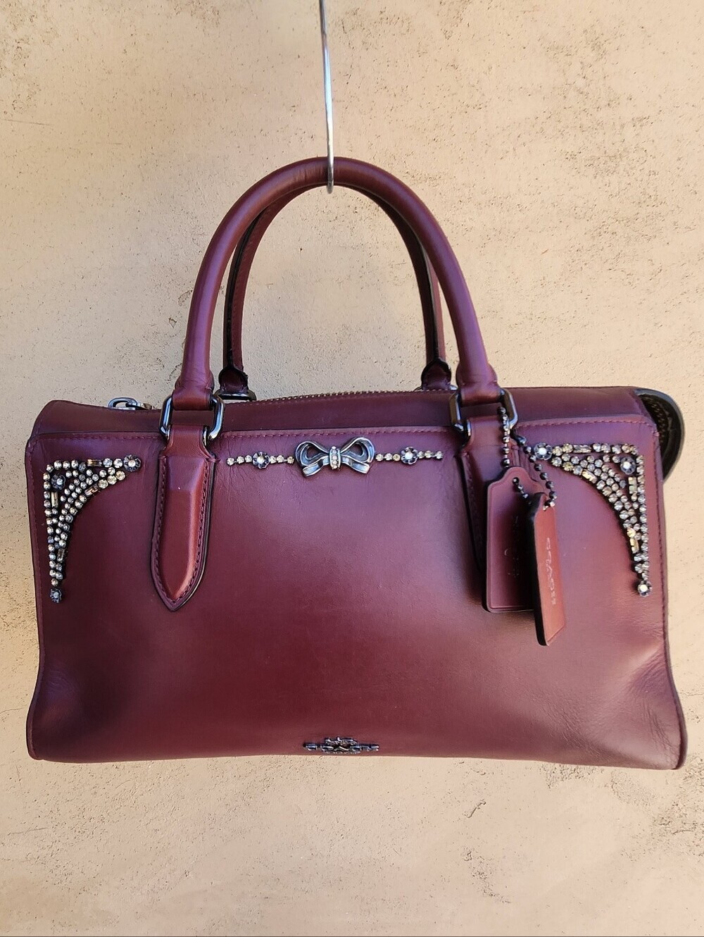 Coach x Selena Gomez Embellished Leather Satchel/Crossbody - Limited Edition - Picture 3 of 12